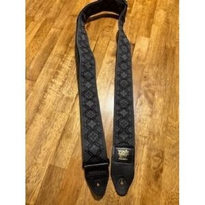 ERNIE BALL Guitar Strap OS Grey Black Jacquard Woven Geometric Floral Diamond